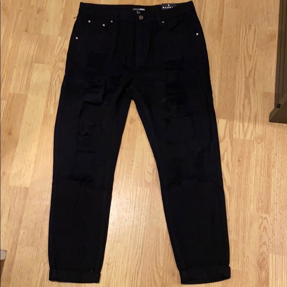 Bad to the bone boyfriend jeans from fashion nova